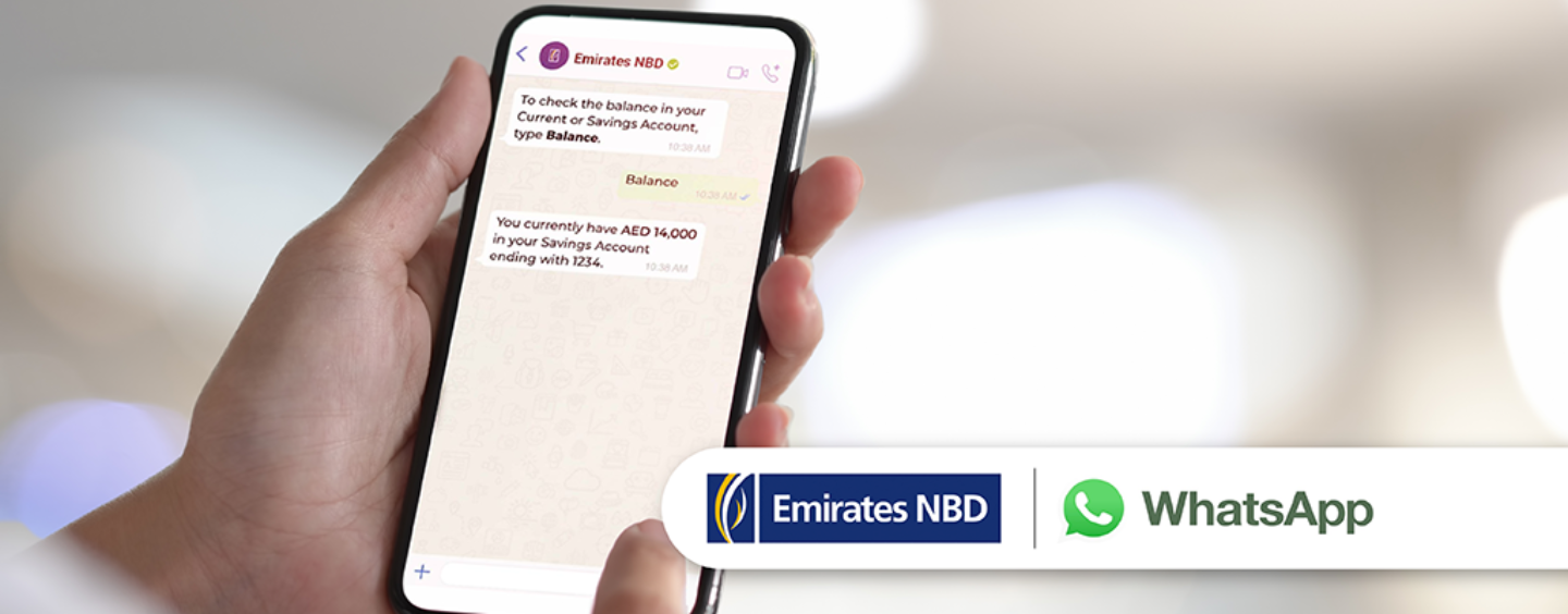 Emirates NBD Enhances Whatsapp Banking Service